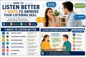 how to listen better with 7 tips to improving your listening skills - learn laugh speak