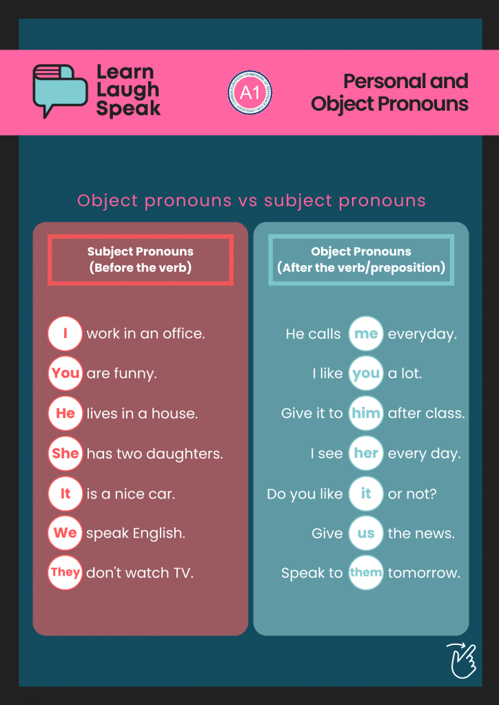 How To Use Personal Object Pronouns In English