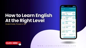 how to learn English at the right level