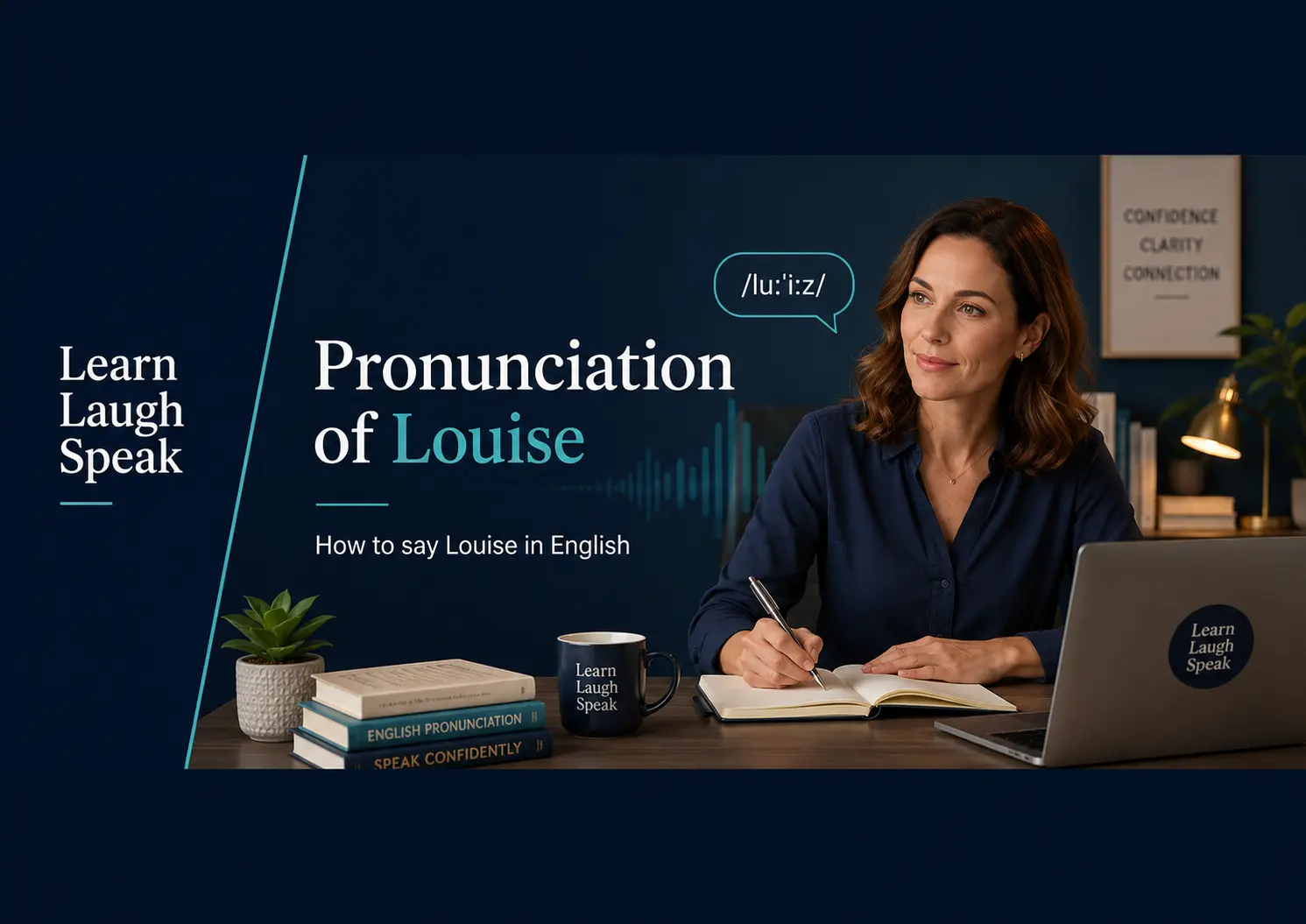 learn laugh speak pronunciation of louise