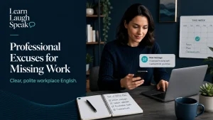 Professional Excuses for Missing image of a person writing email to her boss