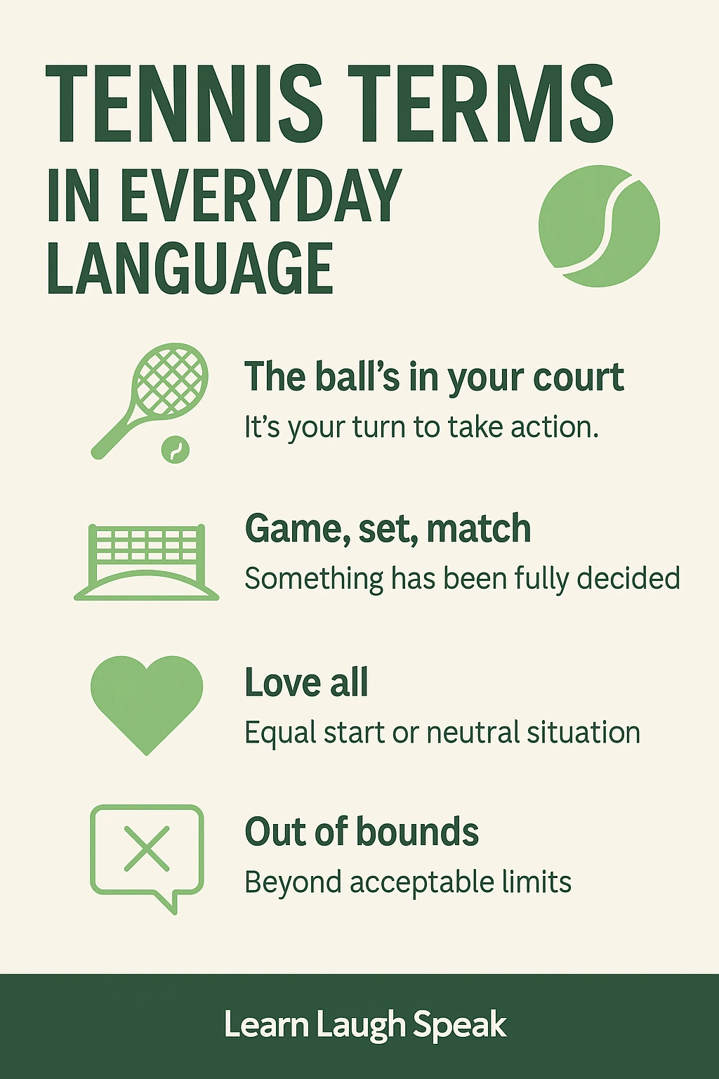 Tennis Vocabulary