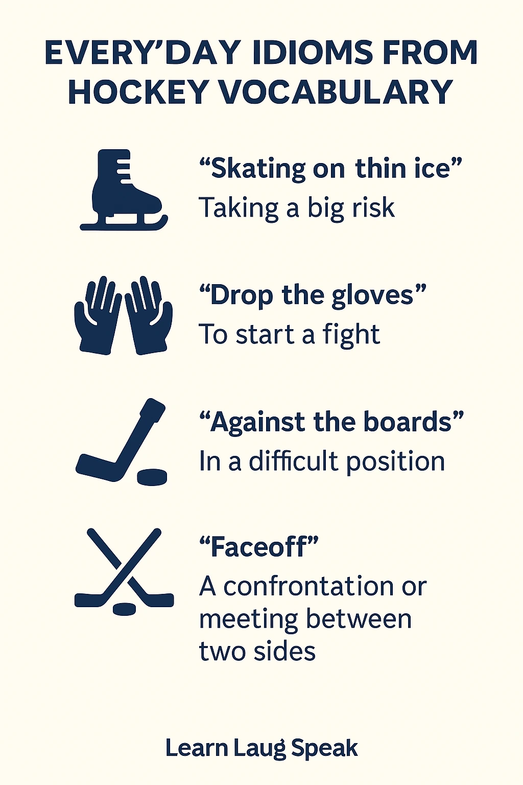Hockey Vocabulary