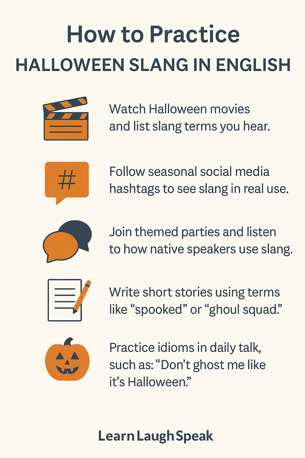 Halloween slang in English