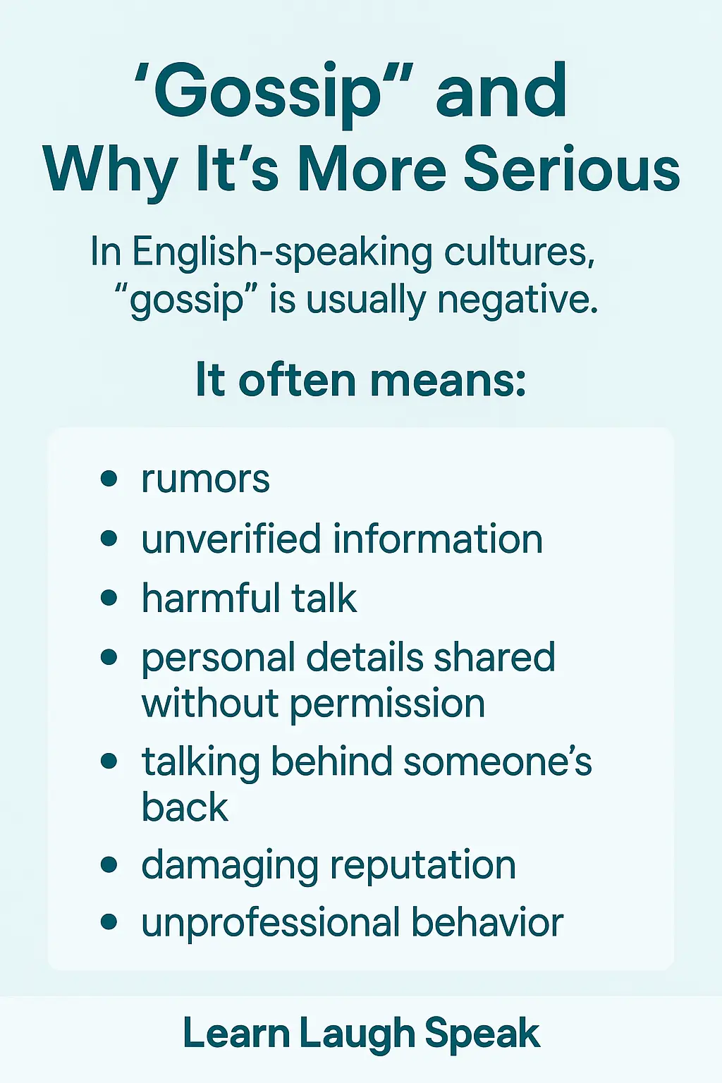 difference between chisme and gossip