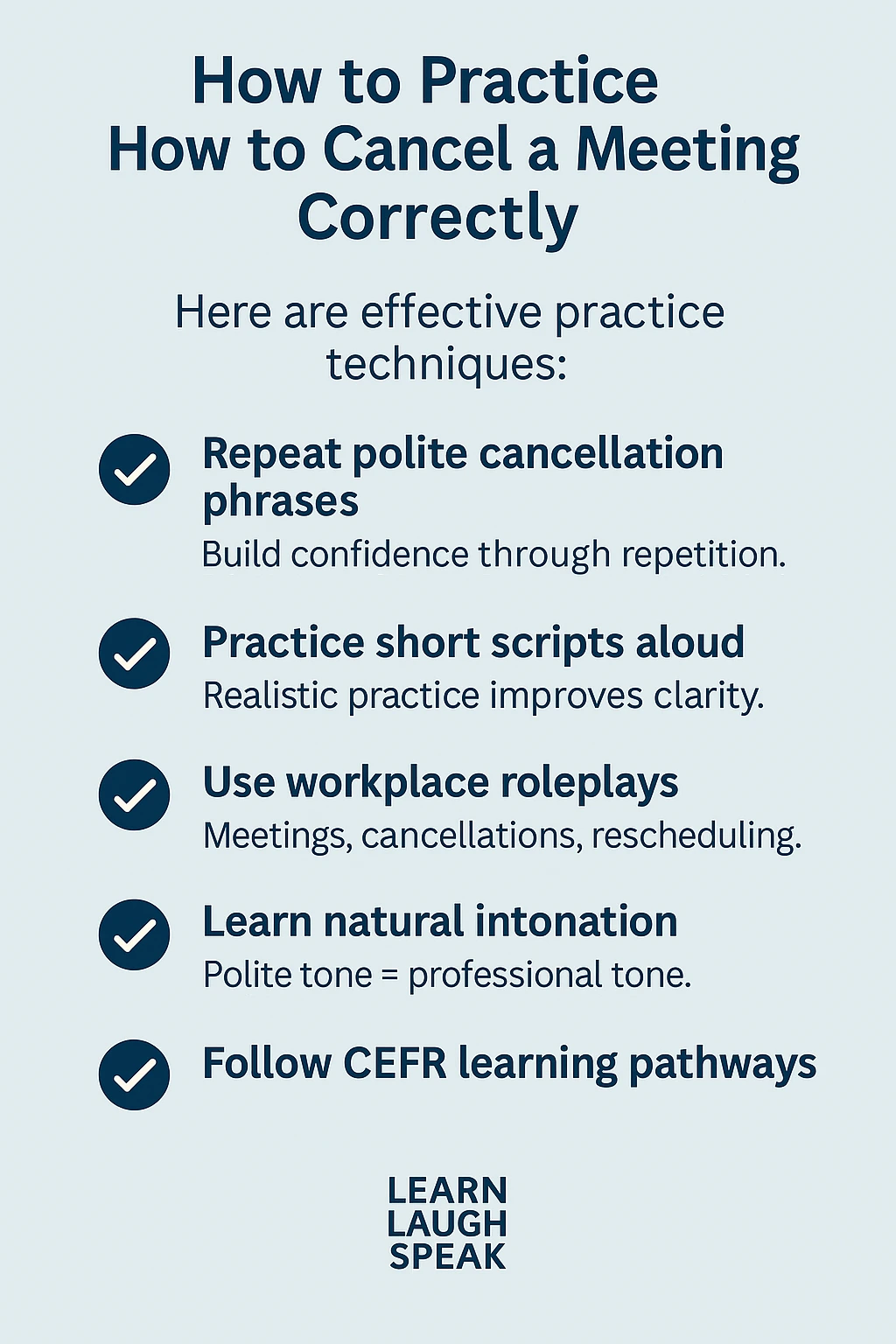 how to cancel a meeting correctly