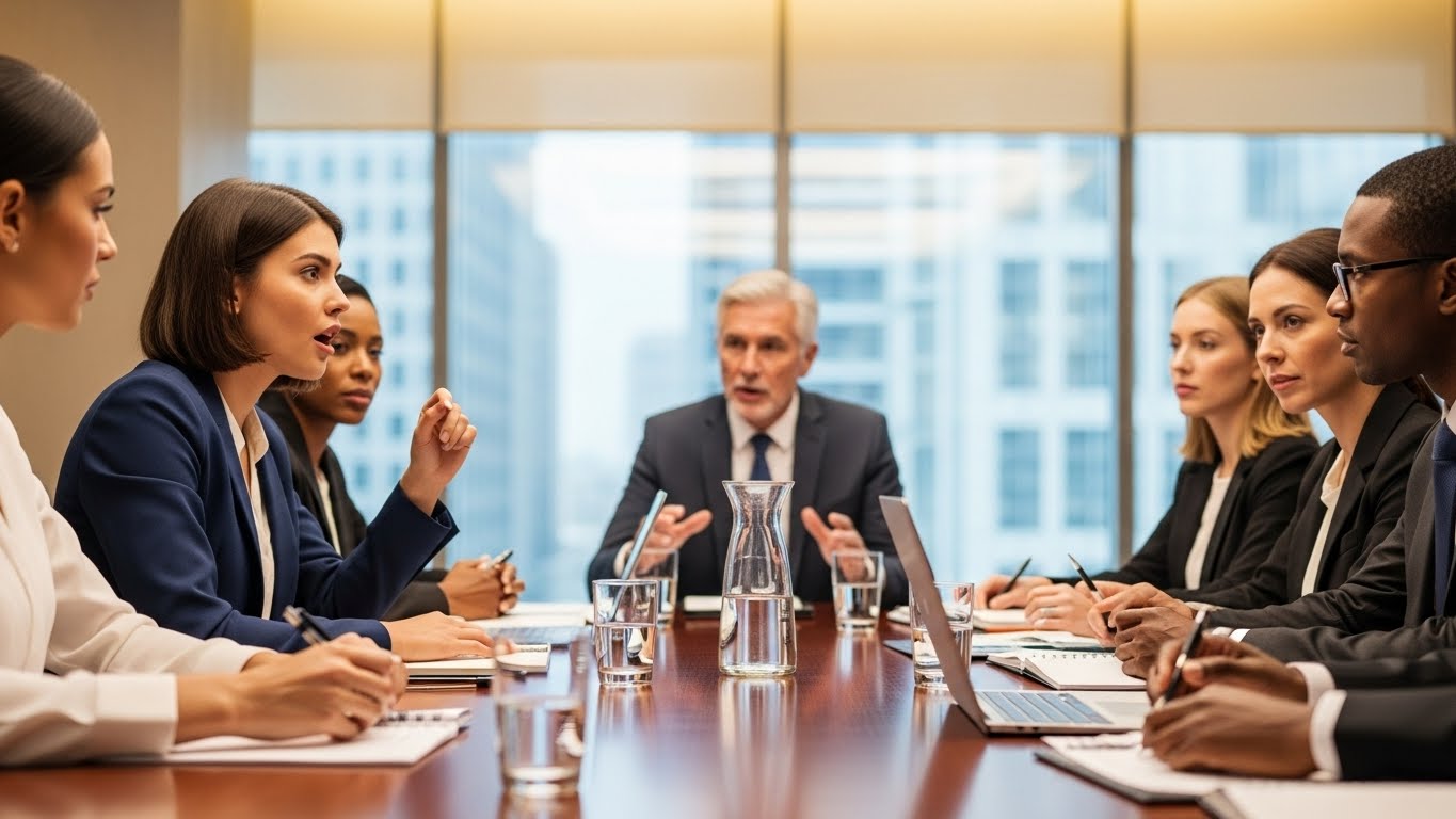 interrupt politely in a meeting