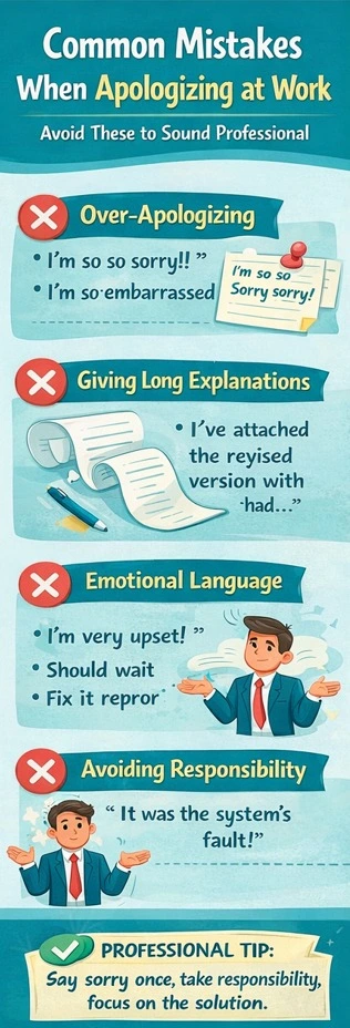 Professionally Say Sorry for a Mistake at Work