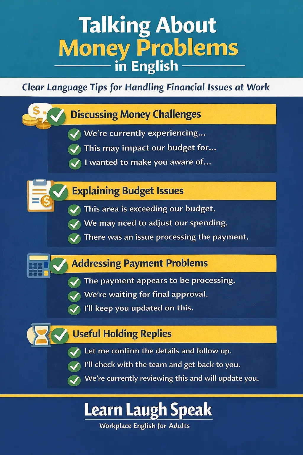 talk about money problems