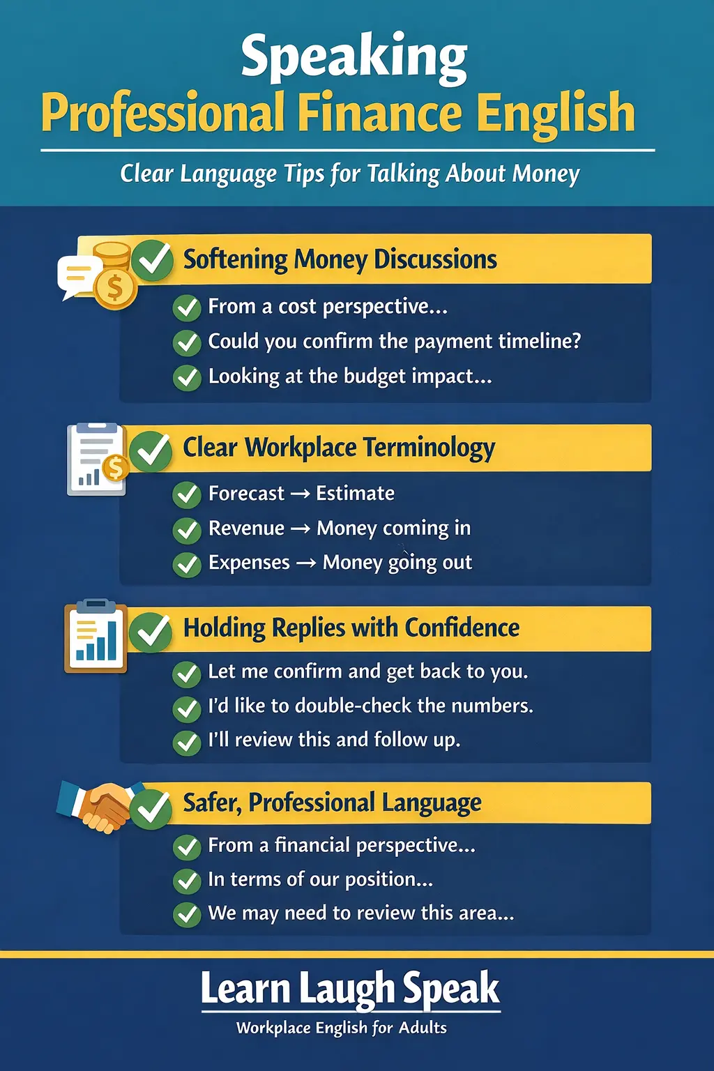 speak finance English