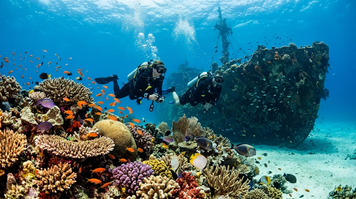 Explore Vibrant Reefs and Wrecks