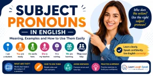 Subject Pronouns Explained by Learn Laugh Speak