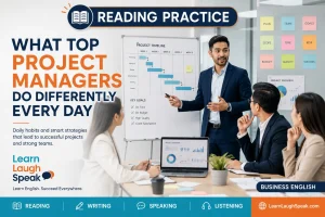 what do project managers do differently - learn laugh speak