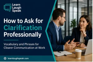 Adult professionals learning how to ask for clarification professionally in a modern workplace.
